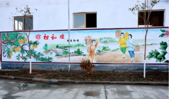 崇仁乡镇文化墙 乡风文明焕发新活力